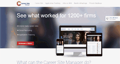 Desktop Screenshot of careersitemanager.com